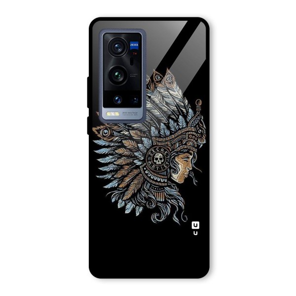 Tribal Design Glass Back Case for Vivo X60 Pro Plus