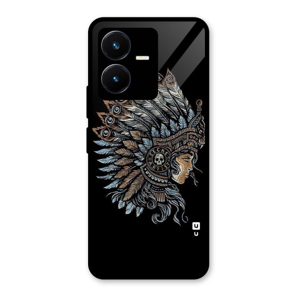 Tribal Design Glass Back Case for Vivo Y22