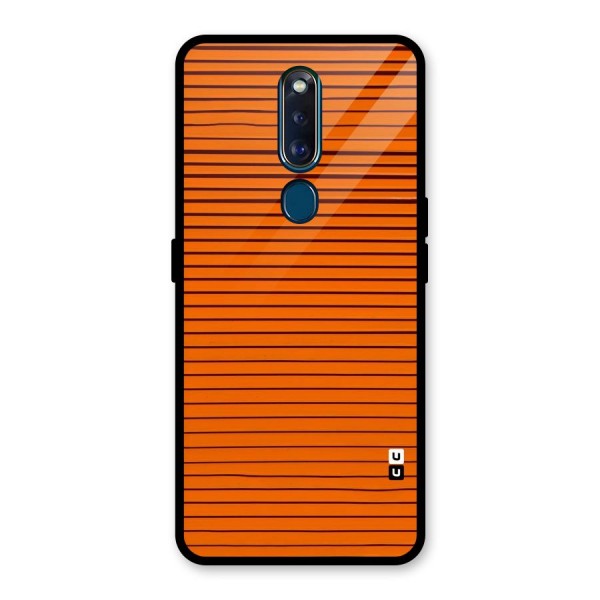 Trippy Stripes Glass Back Case for Oppo F11 Pro