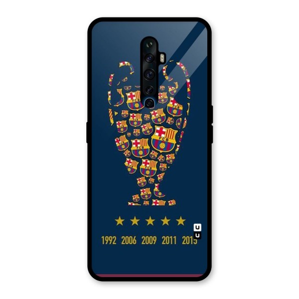 Trophy Team Glass Back Case for Oppo Reno2 Z