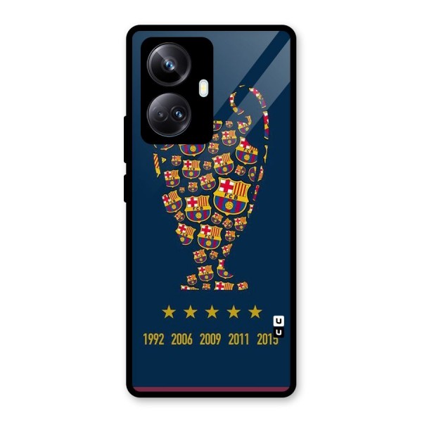 Trophy Team Glass Back Case for Realme 10 Pro Plus