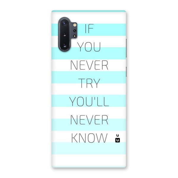 Try Know Back Case for Galaxy Note 10 Plus