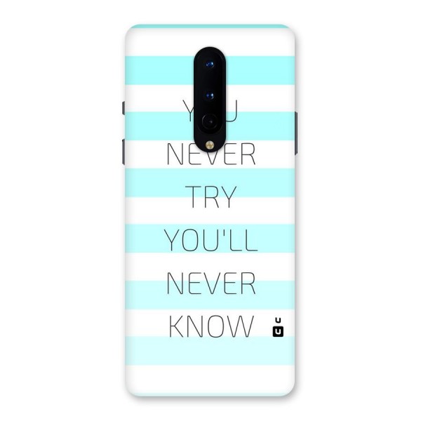 Try Know Back Case for OnePlus 8