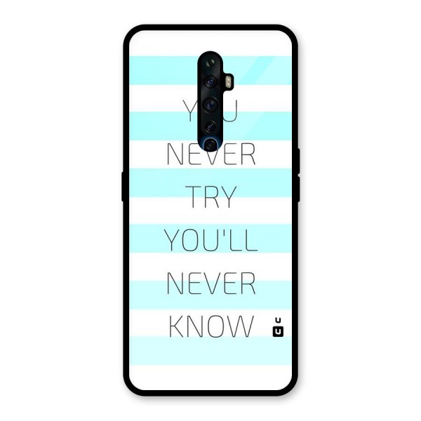 Try Know Glass Back Case for Oppo Reno2 Z