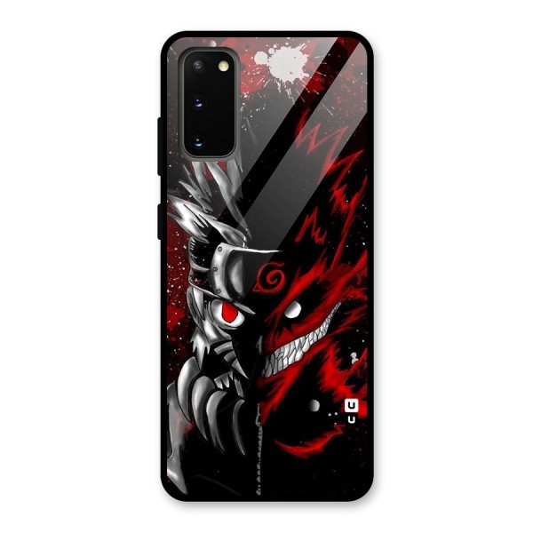 Two Face Naruto Glass Back Case for Galaxy S20