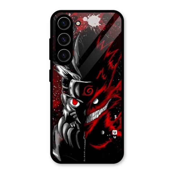 Two Face Naruto Glass Back Case for Galaxy S23