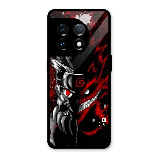 Two Face Naruto Glass Back Case for OnePlus 11
