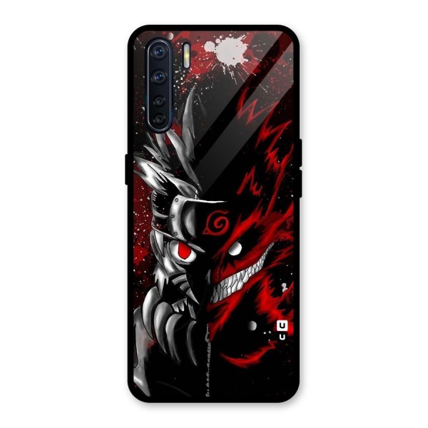 Two Face Naruto Glass Back Case for Oppo F15