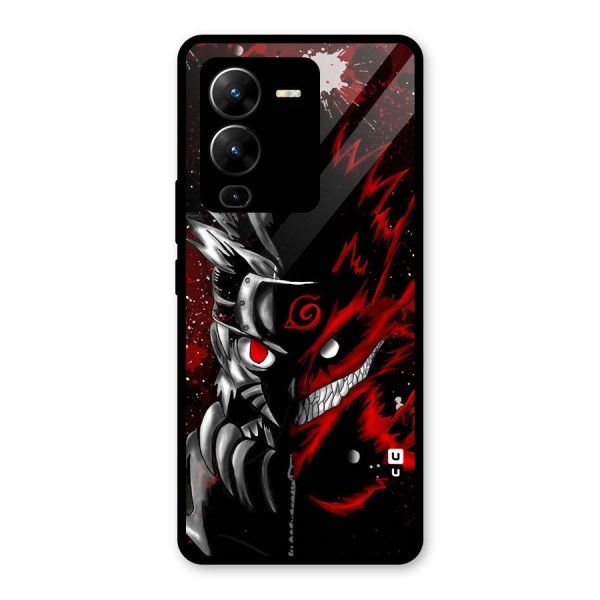 Two Face Naruto Glass Back Case for Vivo V25 Pro