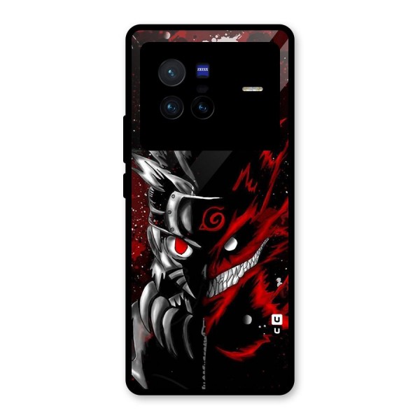 Two Face Naruto Glass Back Case for Vivo X80