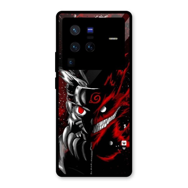 Two Face Naruto Glass Back Case for Vivo X80 Pro