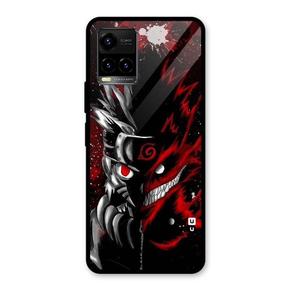 Two Face Naruto Glass Back Case for Vivo Y21 2021