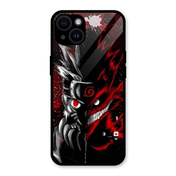Two Face Naruto Glass Back Case for iPhone 14