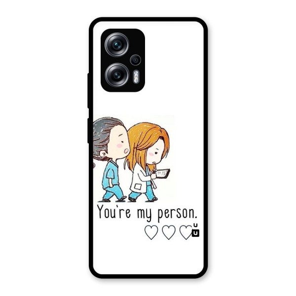 Two Friends In Coat Glass Back Case for Redmi K50i