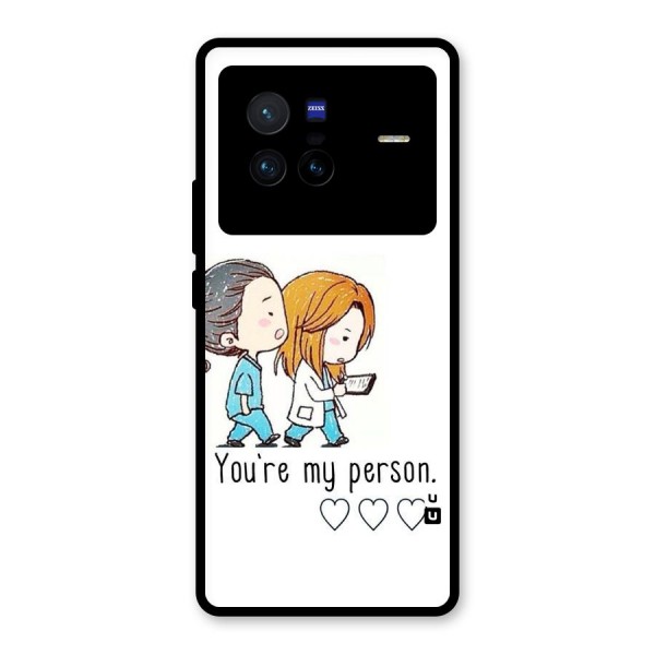 Two Friends In Coat Glass Back Case for Vivo X80