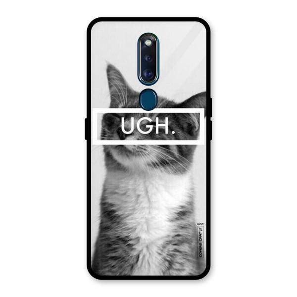 Ugh Kitty Glass Back Case for Oppo F11 Pro