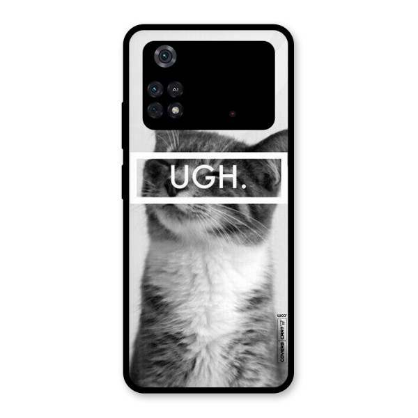 Ugh Kitty Glass Back Case for Poco M4 Pro 4G