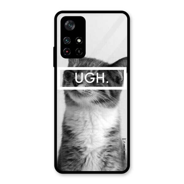 Ugh Kitty Glass Back Case for Poco M4 Pro 5G