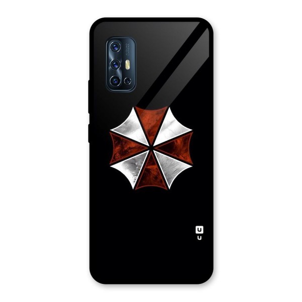 Umbrella Design Glass Back Case for Vivo V17