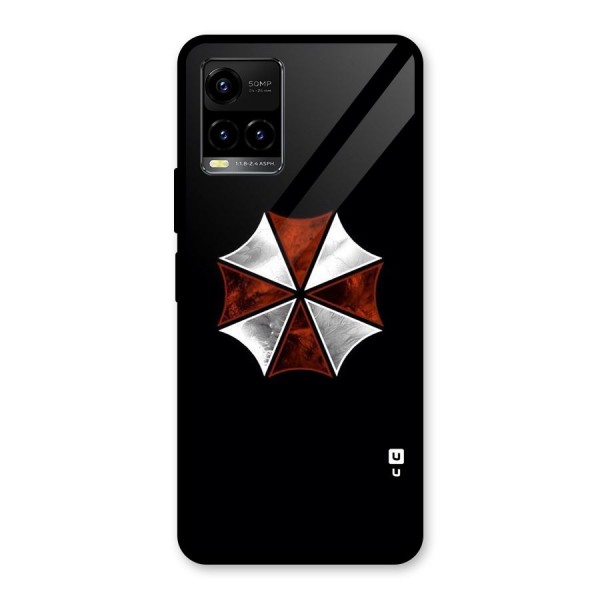 Umbrella Design Glass Back Case for Vivo Y21A