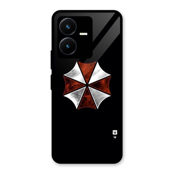 Umbrella Design Glass Back Case for Vivo Y22