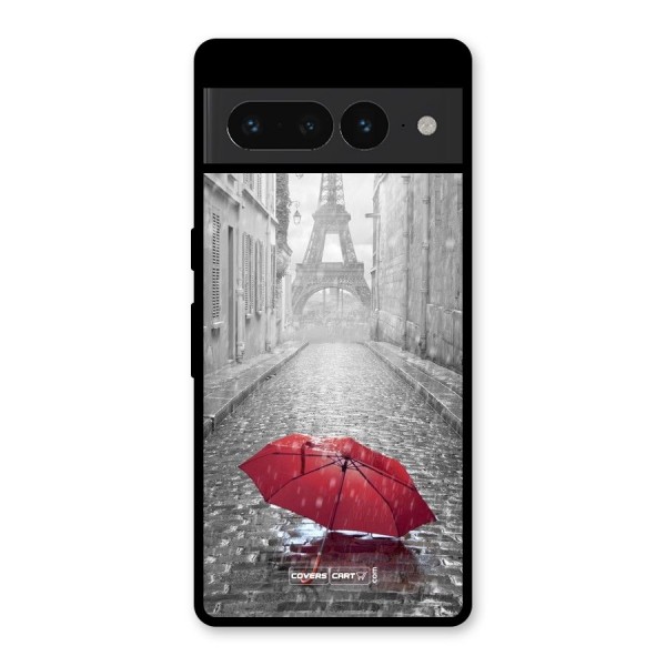 Umbrella Paris Glass Back Case for Google Pixel 7 Pro