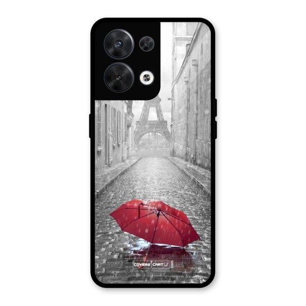 Umbrella Paris Glass Back Case for Oppo Reno8 5G