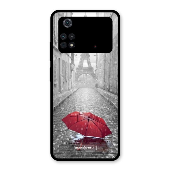 Umbrella Paris Glass Back Case for Poco M4 Pro 4G