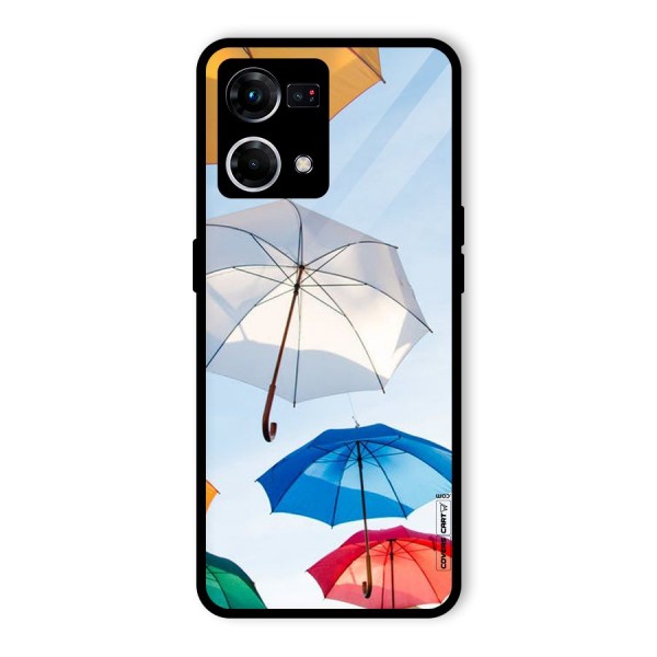 Umbrella Sky Glass Back Case for Oppo F21s Pro 4G