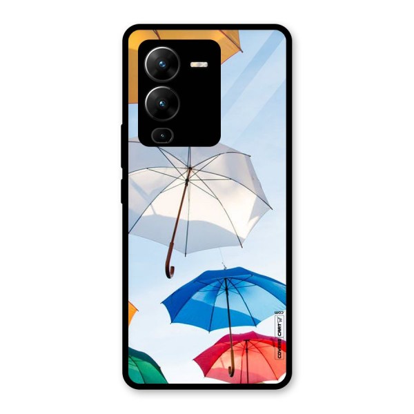 Umbrella Sky Glass Back Case for Vivo V25 Pro