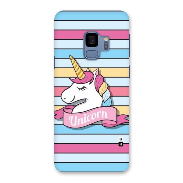 Unicorn Stripes Back Case for Galaxy S9