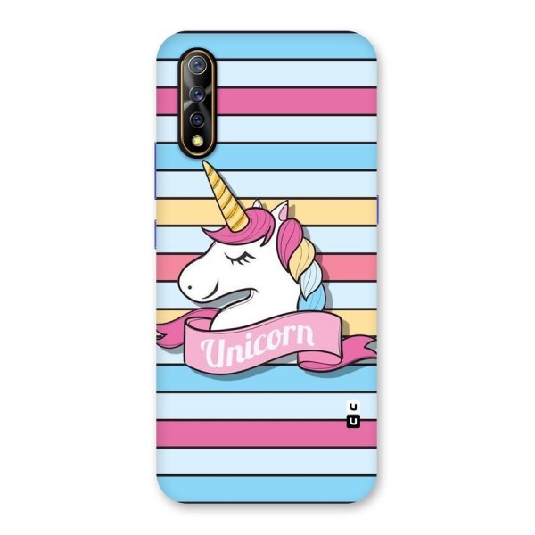 Unicorn Stripes Back Case for Vivo Z1x