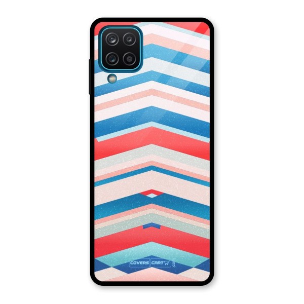 Unique Vibrant Colours Glass Back Case for Galaxy A12