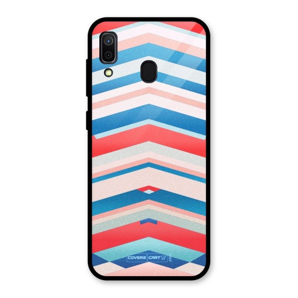 Unique Vibrant Colours Glass Back Case for Galaxy A30