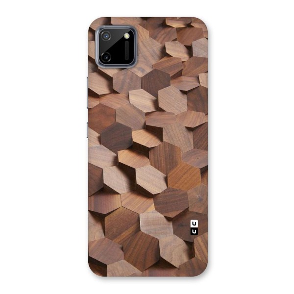 Uplifted Wood Hexagons Back Case for Realme C11