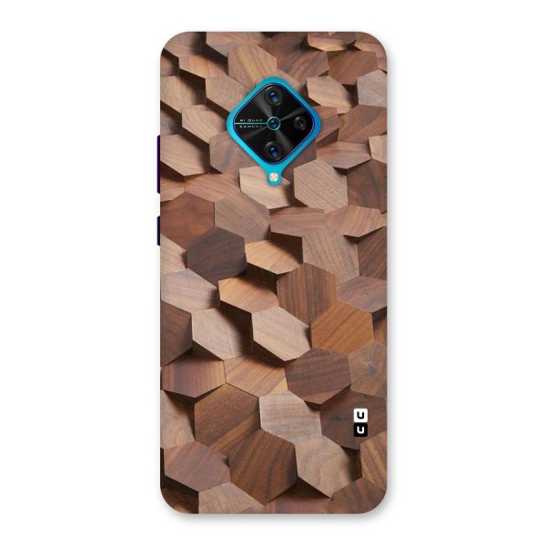 Uplifted Wood Hexagons Back Case for Vivo S1 Pro