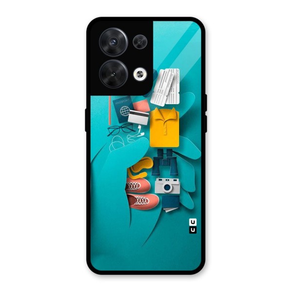 Vacay Vibes Glass Back Case for Oppo Reno8 5G