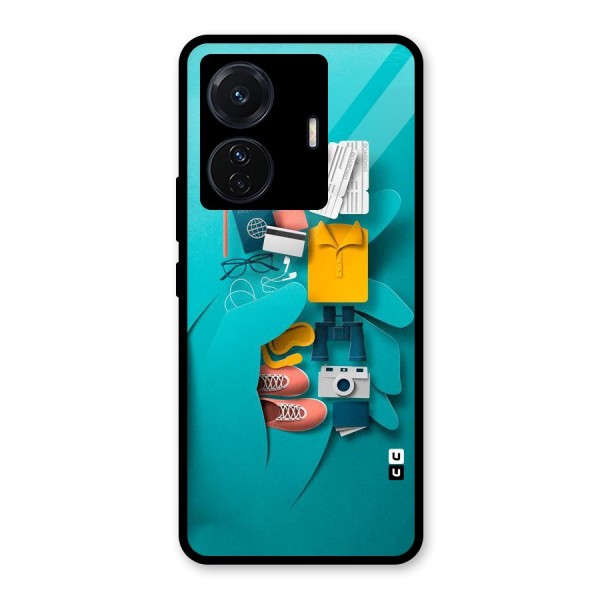 Vacay Vibes Glass Back Case for Vivo T1 Pro