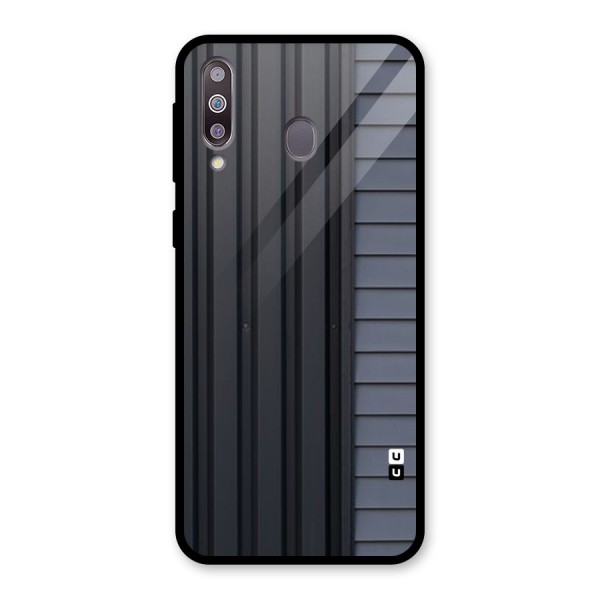 Vertical Horizontal Glass Back Case for Galaxy M30