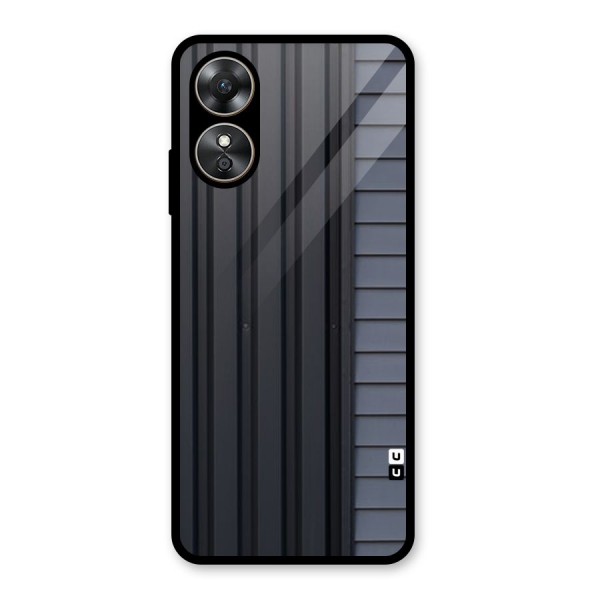 Vertical Horizontal Glass Back Case for Oppo A17