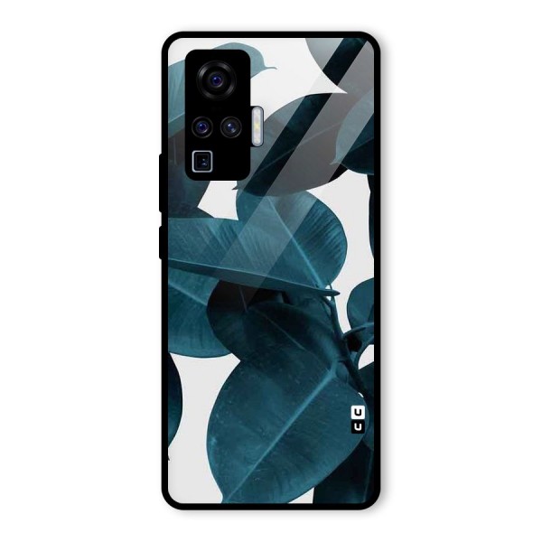 Very Aesthetic Leafs Glass Back Case for Vivo X50 Pro