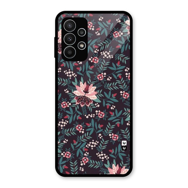 Very Leafy Pattern Glass Back Case for Galaxy A23