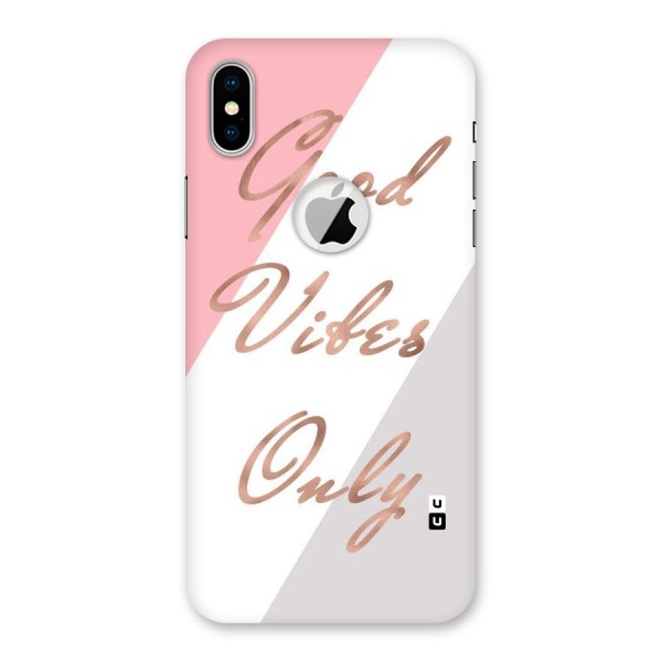 Vibes Classic Stripes Back Case for iPhone XS Logo Cut