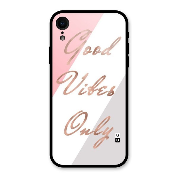 Vibes Classic Stripes Glass Back Case for XR