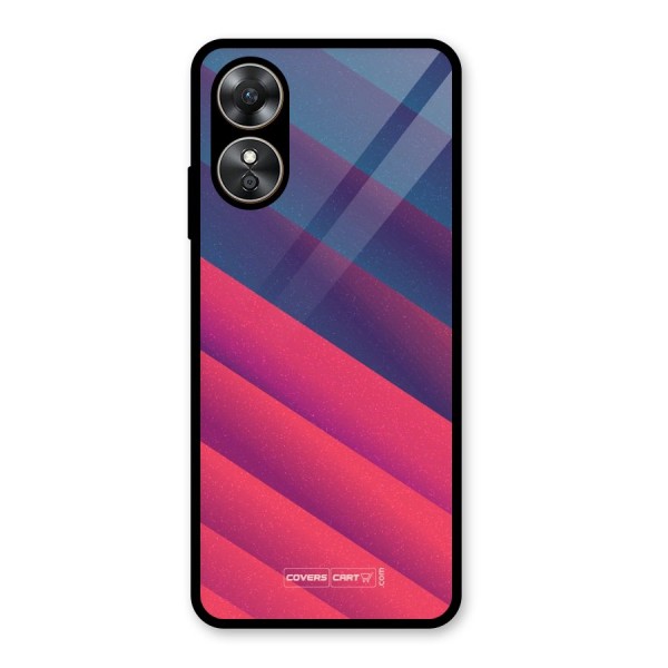 Vibrant Shades Glass Back Case for Oppo A17