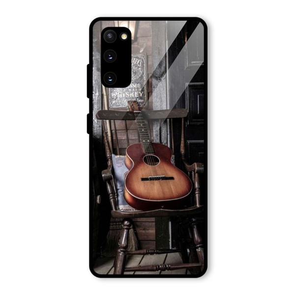 Vintage Chair Guitar Glass Back Case for Galaxy S20 FE 5G