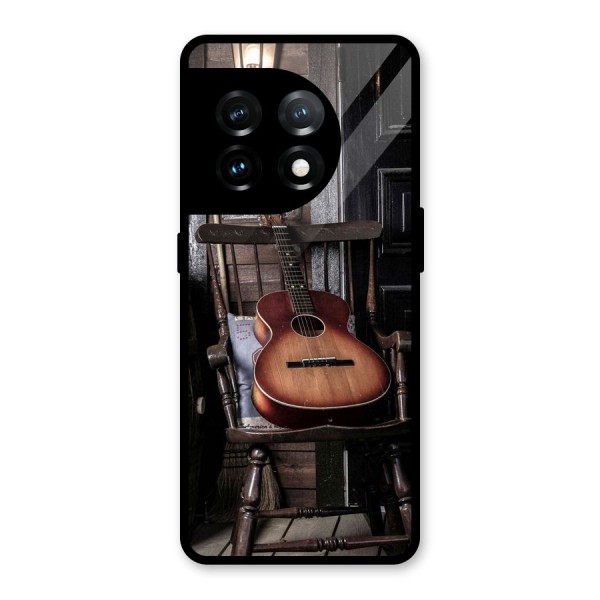 Vintage Chair Guitar Glass Back Case for OnePlus 11