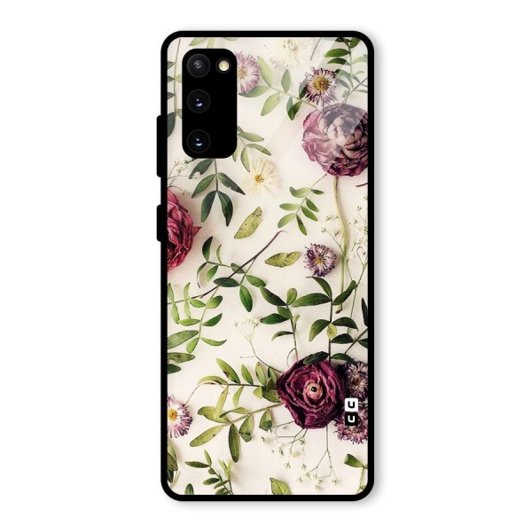 Vintage Rust Floral Glass Back Case for Galaxy S20 FE 5G
