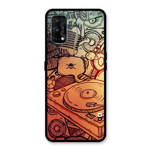 Vinyl Design Glass Back Case for Realme 7 Pro