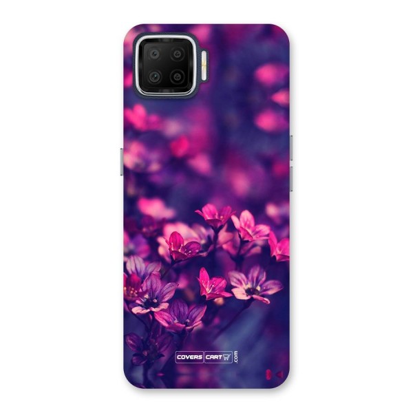 Violet Floral Back Case for Oppo F17